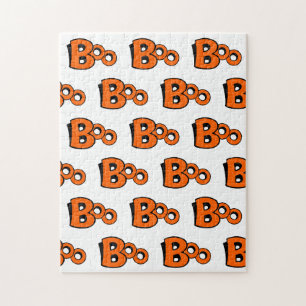 Boo Patroon Halloween Frustrerend Legpuzzel