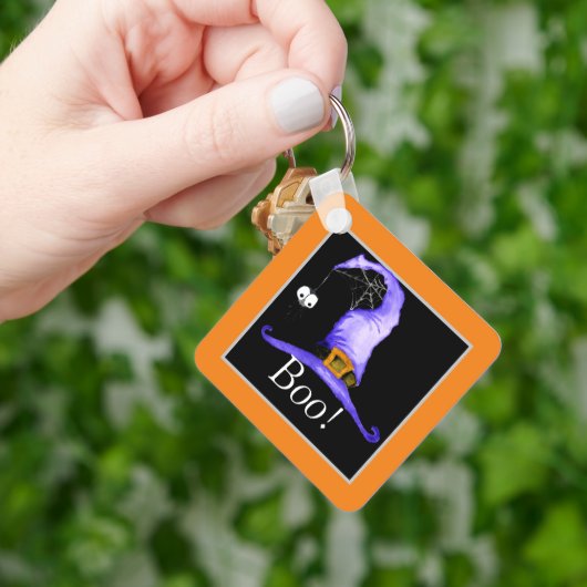 Boo. Pet van witte heks Sleutelhanger (Hand)