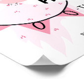 Boo Pink Ghost Pastel Halloween Decor Photo Booth Poster (Hoek)