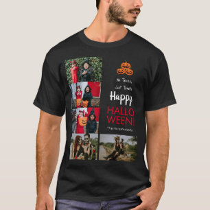 Boo pompoen jack-o-lantaarn Halloween Fotocollage T-shirt