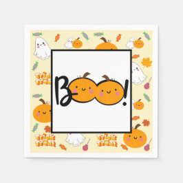 Boo Pumpkin Halloween Party Servetten