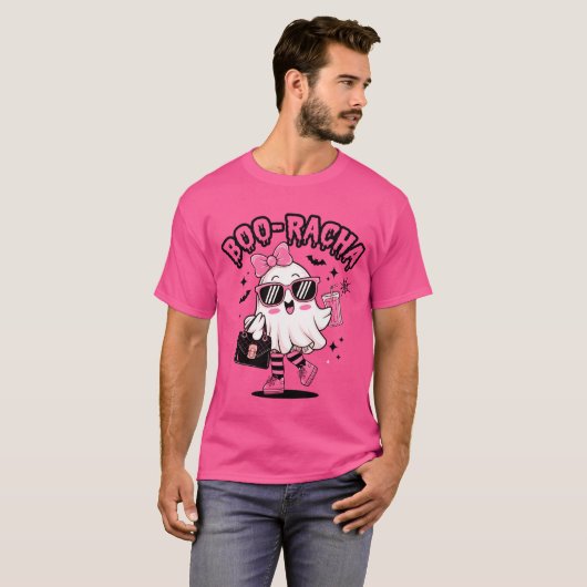 Boo-racha Grappig Halloween Ghost Juice T-Shirt (Voorkant volledig)