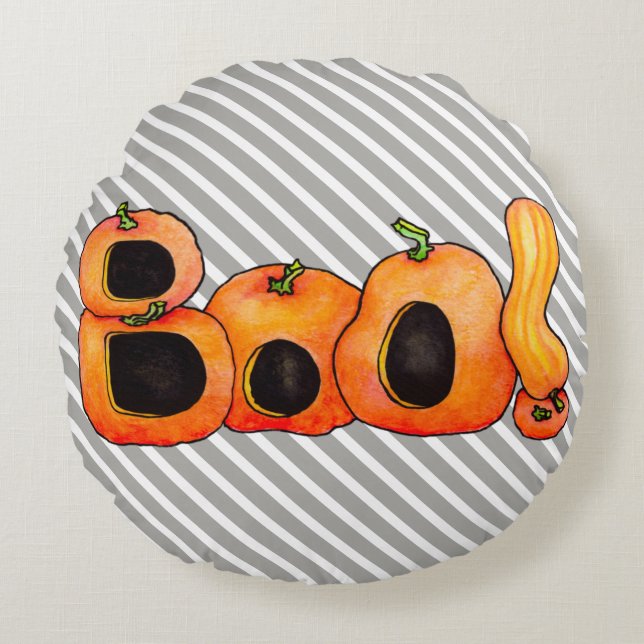 Boo Rond Kussen (Voorkant)