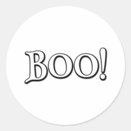 Boo. Ronde Sticker