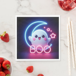 BOO Roze Halloween Spook Servet