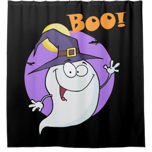 Boo Scary Fun Ghost Douchegordijn (Voorkant)