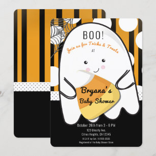 Boo Schattig Spookje Halloween Kinderen Baby Borre Kaart