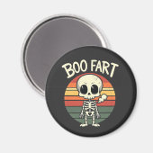 Boo scheet Funny Spooky Pastel Ghost Gothic Retro Magneet (Voorkant / Achterkant)
