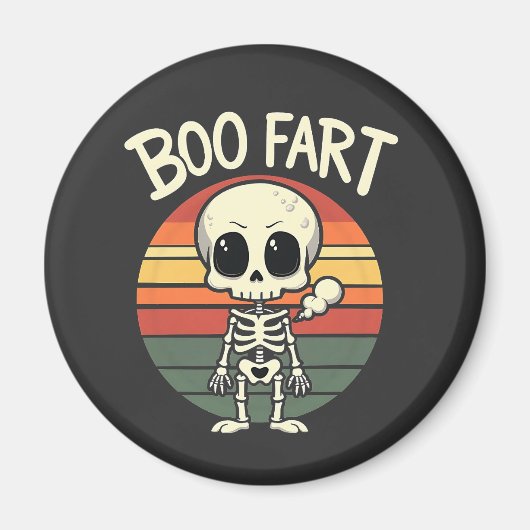 Boo scheet Funny Spooky Pastel Ghost Gothic Retro Magneet (Voorkant)