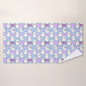 Boo, sensation fantomatique.b L Bleu BG (Serviette de bain)