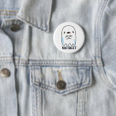 Boo Sheet Funny Halloween Ghost Pun Ronde Button 5,7 Cm (In situ)