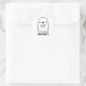 Boo Sheet Funny Halloween Ghost Pun Ronde Sticker (Tas)