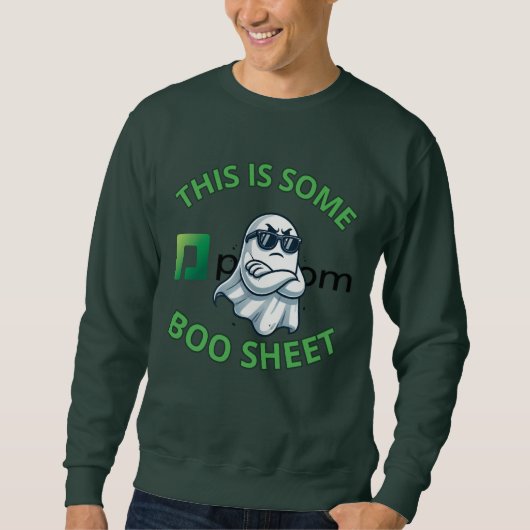 Boo Sheet Sweatshirt PCOM Groen (Voorkant)