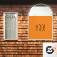 Boo sinaasappel zwart spooky typografie grappig Ha