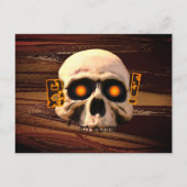 Boo Skull Briefkaart (Voorkant)
