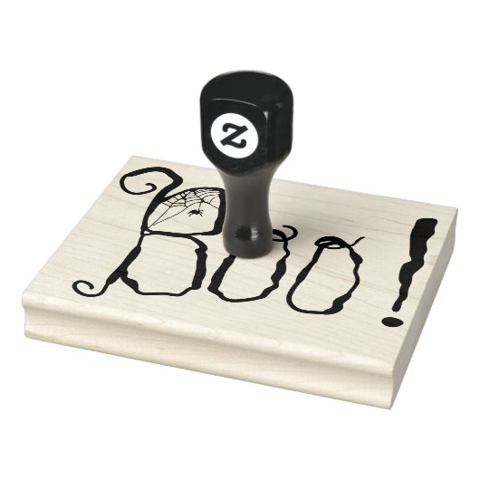 Boo. | Spider Web | Halloween Rubberstempel (Stempel)