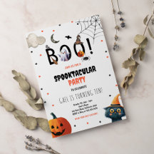 Boo Spooktacular Halloween Kids Verjaardag