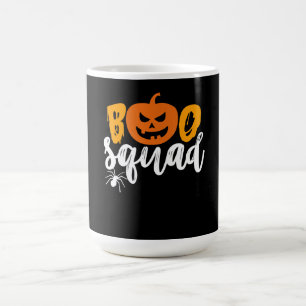 Boo Squad - Funny Pumpkin Spider Halloween Koffiemok