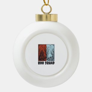 Boo Squad Vintage Halloween Pompoen Shirt Ontwerp_ Keramische Bal Ornament