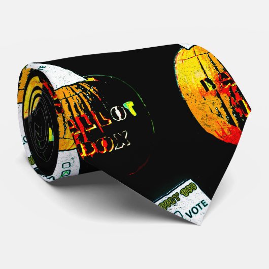 Boo-Stemming-Pop Art Pumpkin-stembus niet Stropdas (Opgerold)