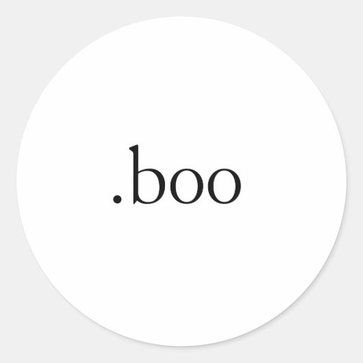 .boo sticker (Voorkant)