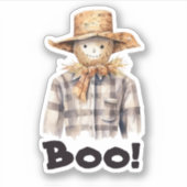 Boo ! Sticker de saison automnale de l'automne mig (Devant)