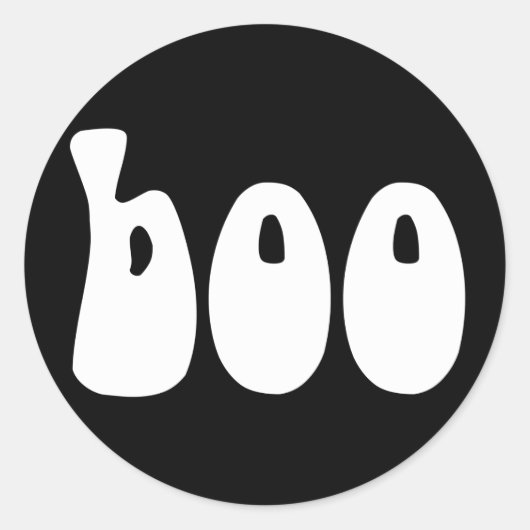BOO-sticker Ronde Sticker (Voorkant)