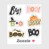 BOO ! Stickers Halloween (Feuille)