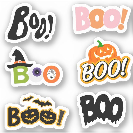 BOO ! Stickers Halloween (Devant)