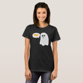BOO ! T-shirt pour l'Halloween fantôme mignon (Devant entier)