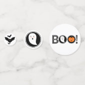 Boo ! Table d'Halloween Confetti (Devant)