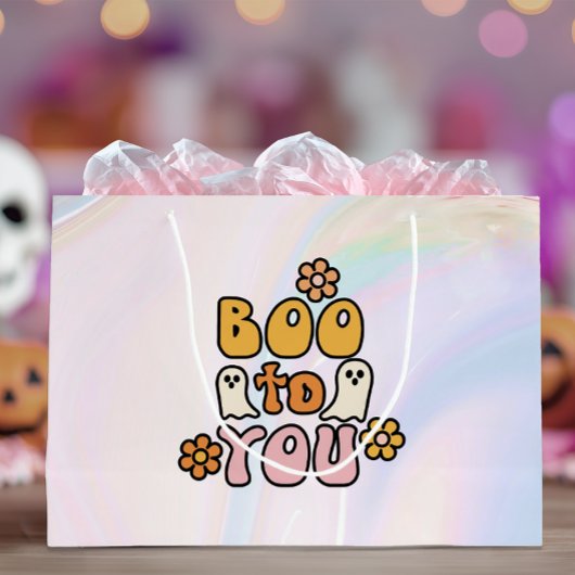 Boo tegen jou Cute Halloween Groot Cadeauzakje