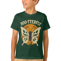 BOO-TERFLY Halloween Pun T-Shirt-Spooky Butterfly