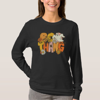 Boo Thang Ghost Halloween Women Girls  Halloween T-shirt