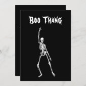 Boo Thang Halloween Uitnodiging (Voorkant / Achterkant)