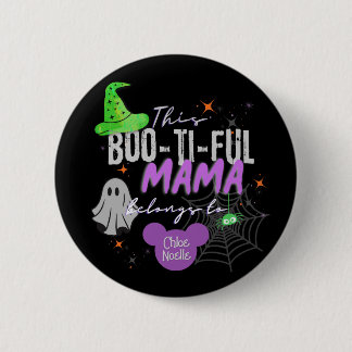 Boo-ti-ful Mama Pin | Aangepaste Halloween Gift Ronde Button 5,7 Cm