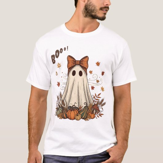 Boo-tiful Autumn Ghost AI Art  T-shirt (Voorkant)