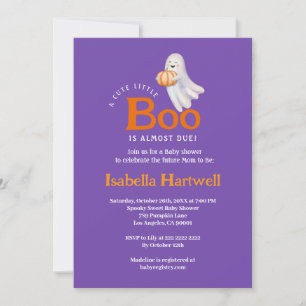 Boo-tiful Baby op de weg - Halloween Baby shower Kaart