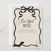 "Boo-tiful Bites" Teken van de eettafel Kaart (Achterkant)