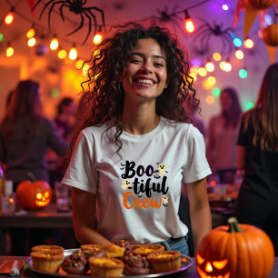 Boo-tiful Crew: Schattigee geest Halloween T-shirt