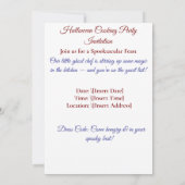 Boo-tiful Feest – Uitnodiging voor kawaii spook ko (Achterkant)