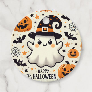 Boo-tiful Halloween Round Gift Label