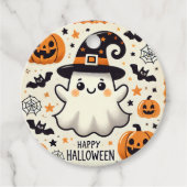 Boo-tiful Halloween Round Gift Label (Voorkant)