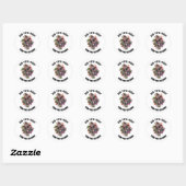 Boo-tiful nacht Halloween Ghost Eyes Ronde Sticker (Vel)