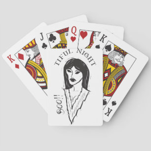 Boo! Tiful Night heks Halloween Pokerkaarten