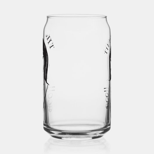 Boo! Tiful Night witch Halloween Blikvorm Glas (Rechts)