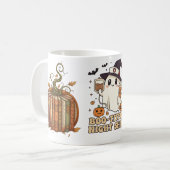 Boo-tiful Nurse Ghost Pumpkin Night Shift Mug (Devant gauche)