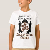 Boo-tiful ochtenden Begin met Coffee.w T-shirt (Voorkant)