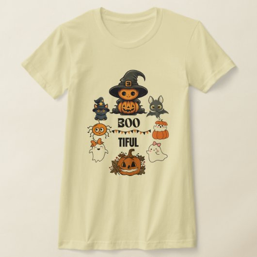 Boo-tiful Retro Halloween kostuum- Fun Boo T-shirt (Laagn)