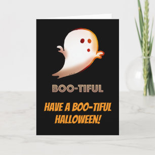 Boo-tiful Schattige Ghost Halloween Kaart